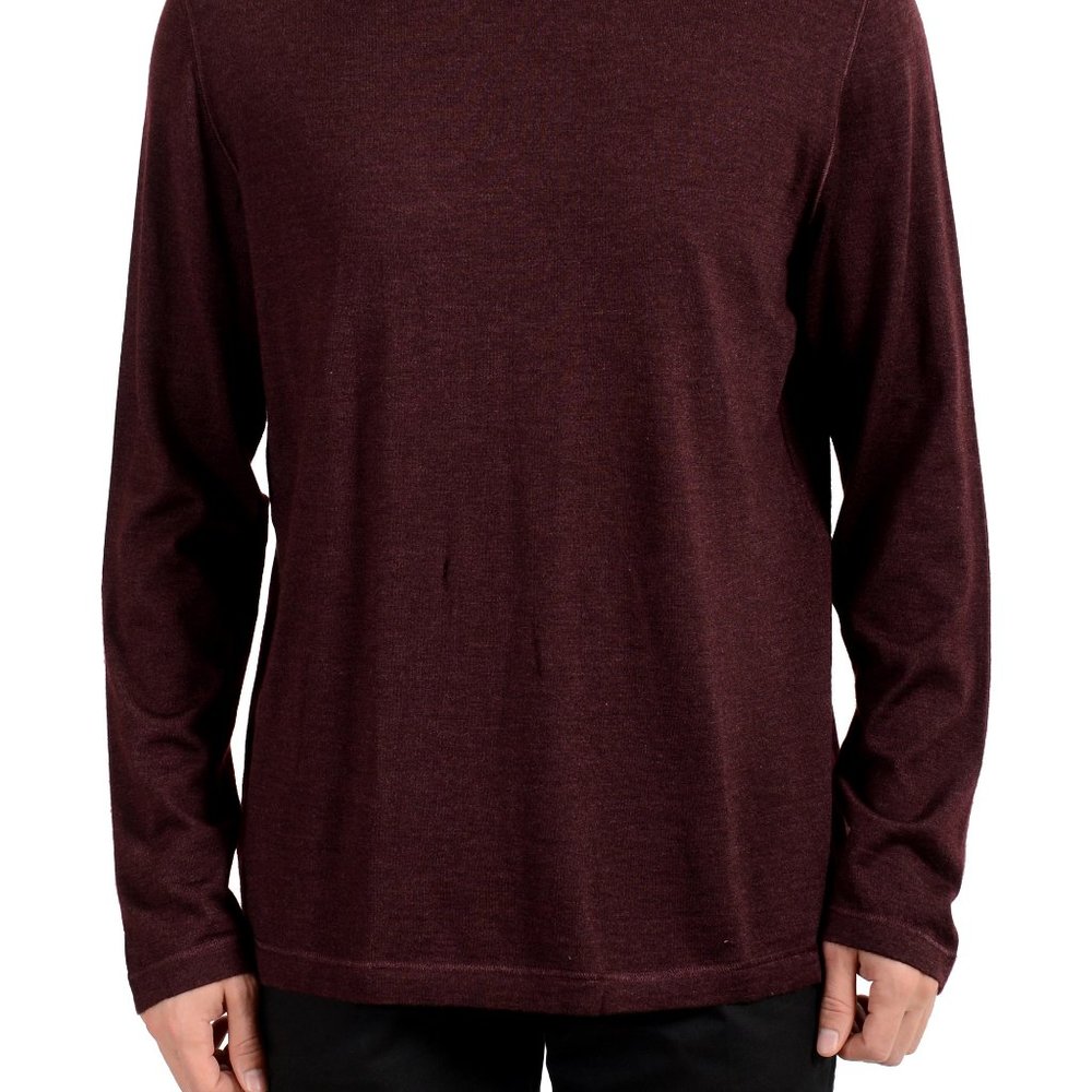 Kiton Napoli Men's Purple Silk Cashmere Sweater